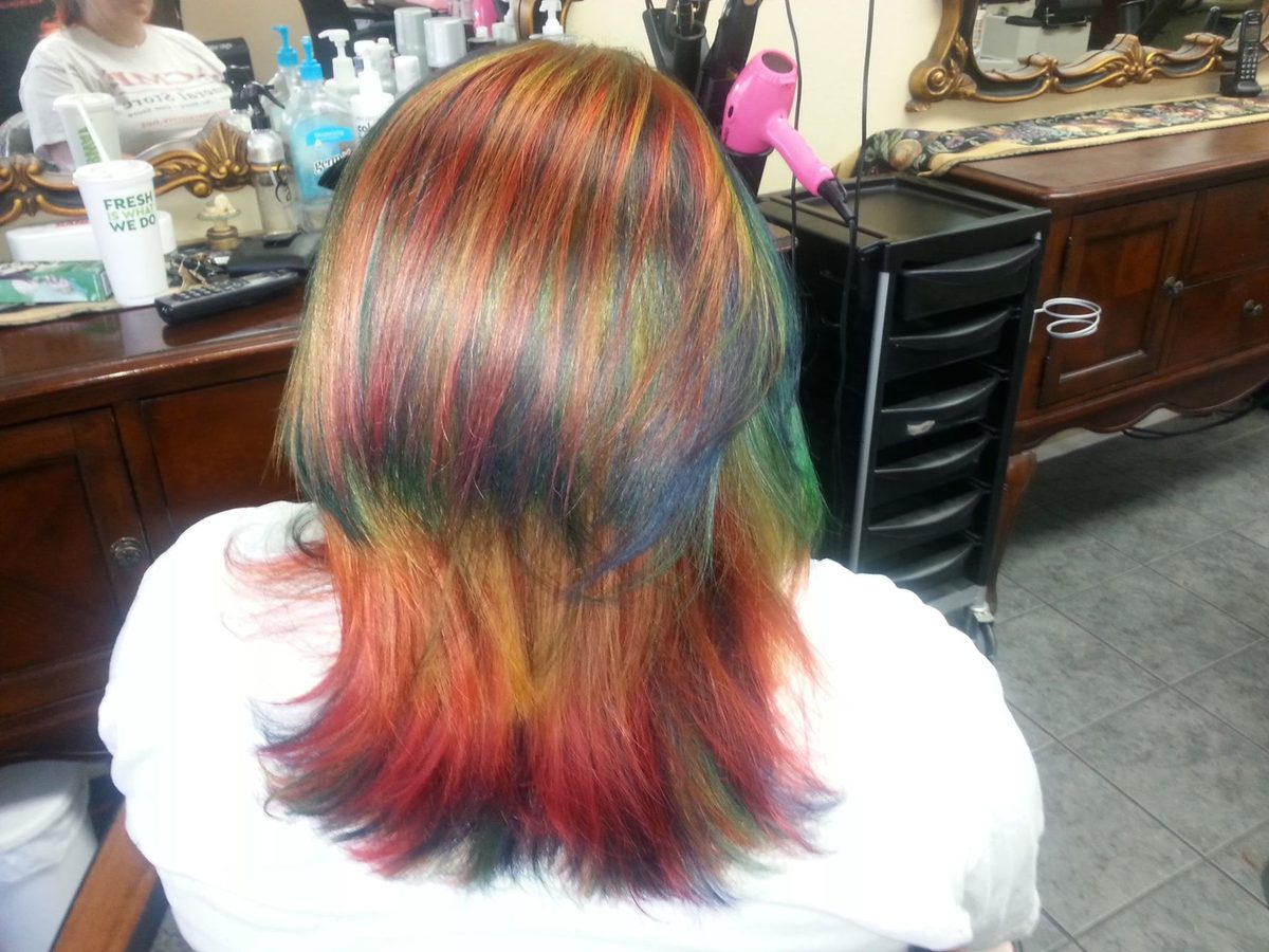 Work by Angelique at AA'S Salon in Pahrump, Nevada