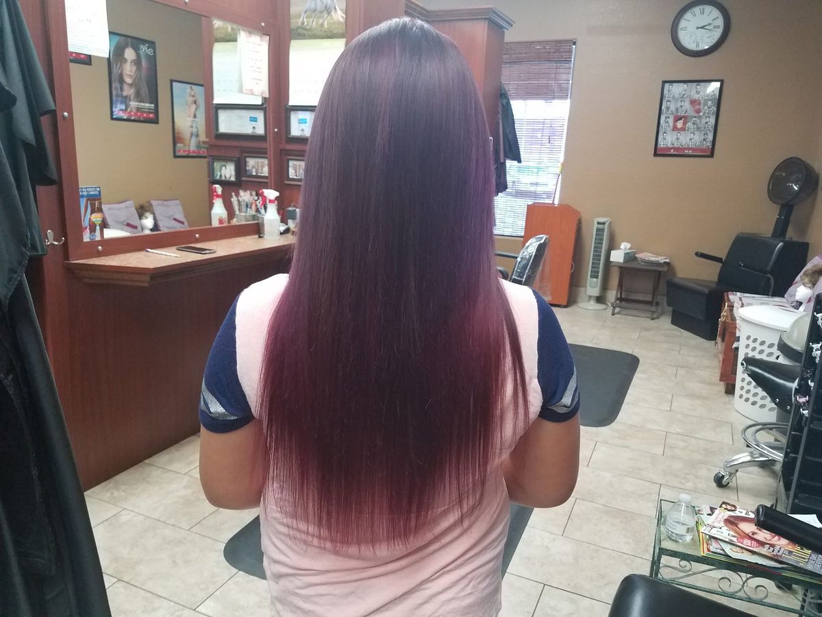 Work by Angelique at AA'S Salon in Pahrump, Nevada